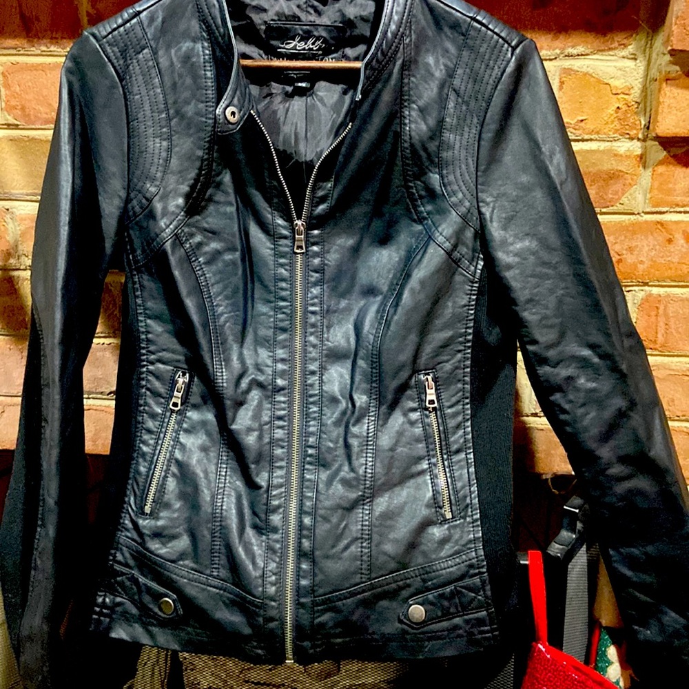 Faux leather jacket